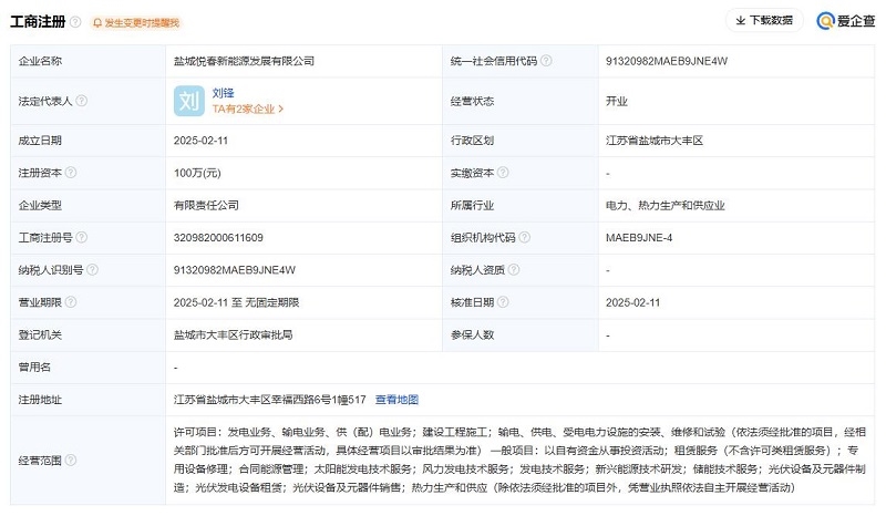 100萬！又一國企成立新能源公司